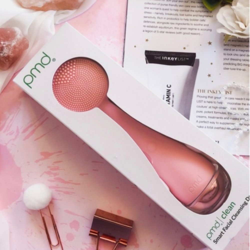 PMD Clean Smart Facial Cleansing Device/Blush-NWT